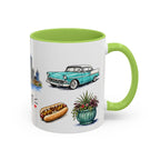 Detroit Illustrated Travel Mug | City Souvenir Accent Coffee Mug | 11oz 15oz Ceramic Cup