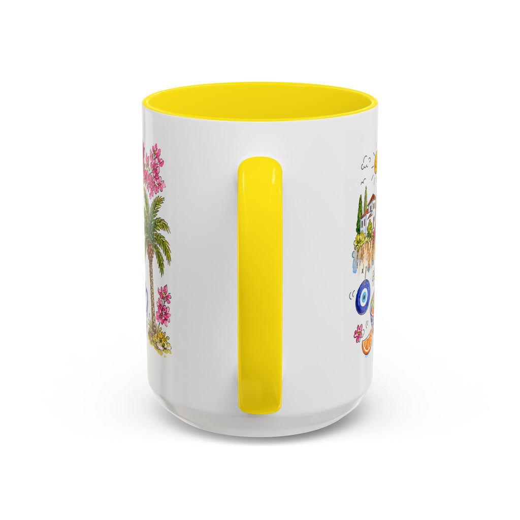 Antalya Travel Mug | European City Souvenir Accent Coffee Mug | 11oz 15oz Ceramic Cup