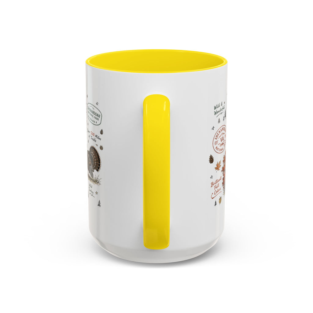 Shenandoah National Park Coffee Mug | Virginia Blue Ridge Hiking Autumn Gift | Accent Color Ceramic 11oz 15oz