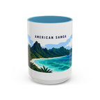 National Park of American Samoa Coffee Mug | Solid Color Block Park Souvenir | 11oz 15oz Accent Mug