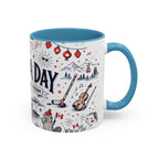Canada Day Coffee Mug | Canadian Pride Gift | Accent Color Ceramic 11oz 15oz