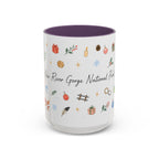 New River Gorge National Park Christmas Mug | Watercolor Travel Souvenir | Holiday Gift | Accent Ceramic Coffee Cup 11oz 15oz