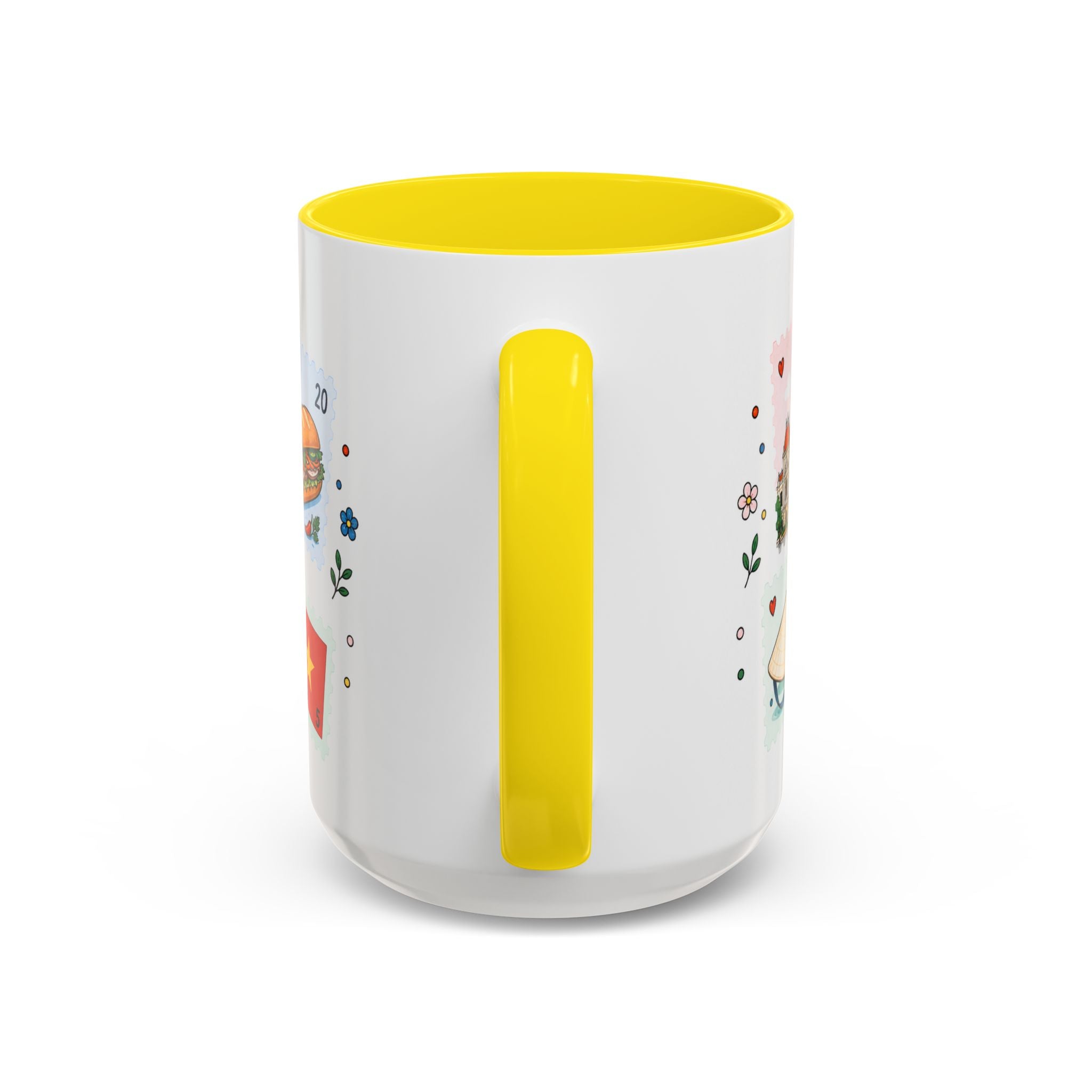 Ho Chi Minh City Coffee Mug | Postage Stamp Collage Mug | Travel Souvenir Accent Cup 11oz 15oz