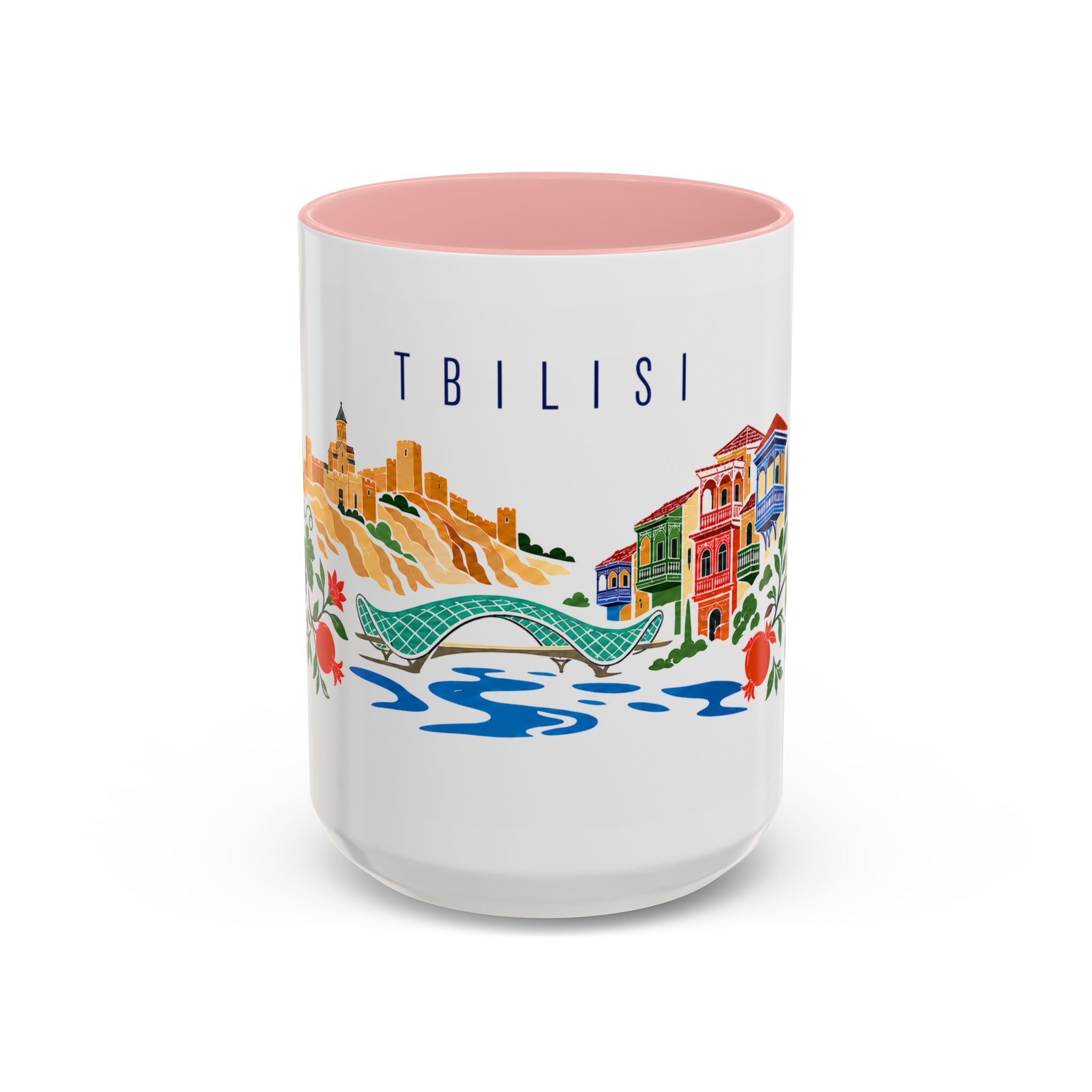 Tbilisi Coffee Mug | Georgia Travel Souvenir | Porcelain Decal City Gift | 11oz 15oz Accent Mug