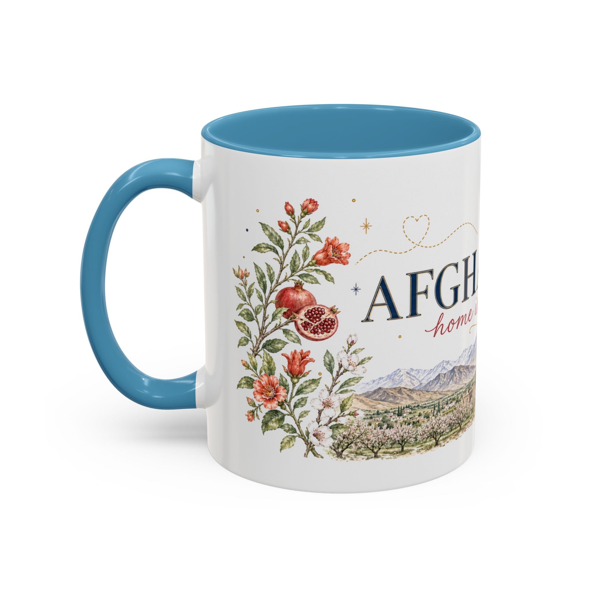 Afghanistan Home Country Mug | Moving Away Gift | Long Distance Friendship | 11 oz 15 oz Accent Mug