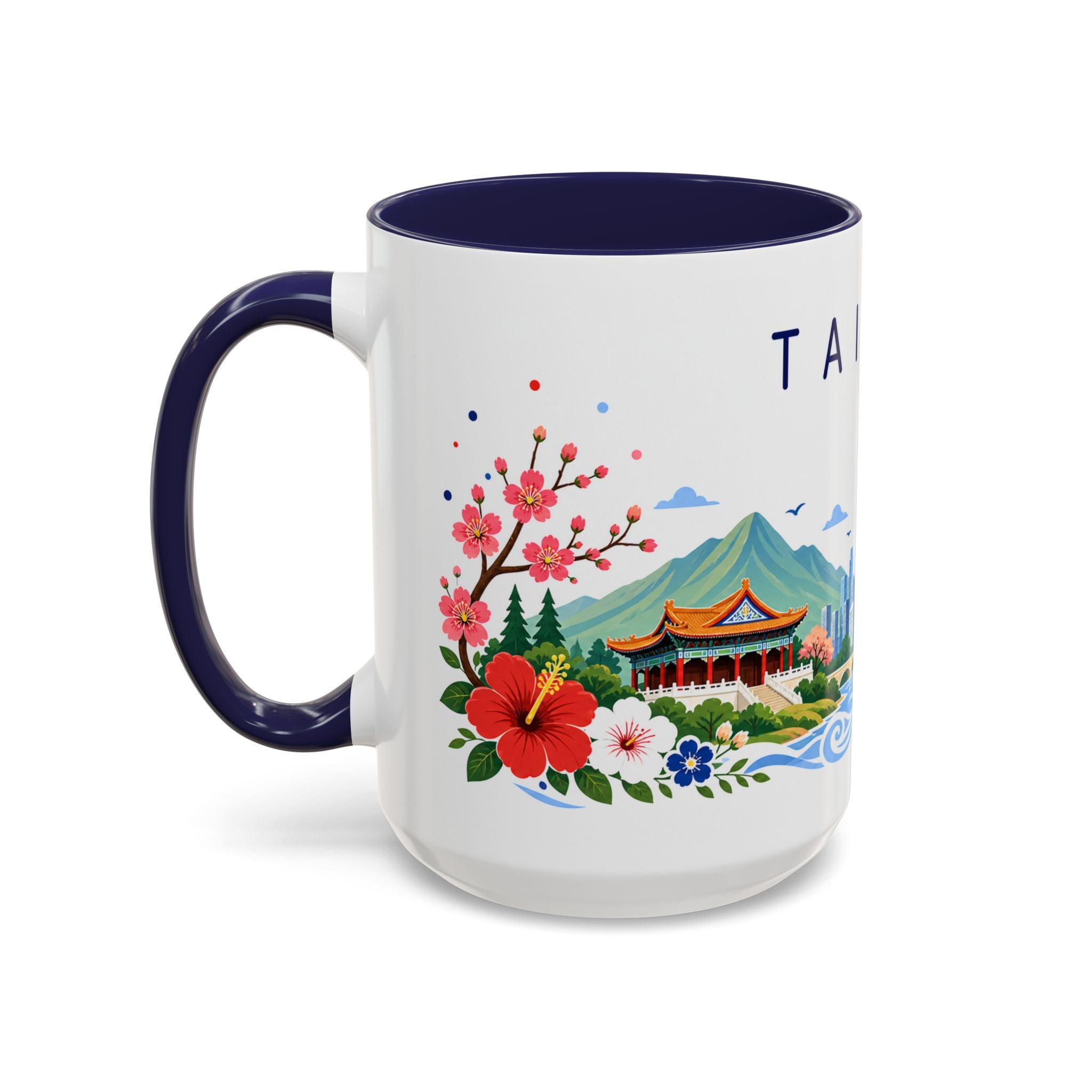 Taiwan Coffee Mug | Travel Souvenir Accent Mug | Place Gift Ceramic Cup 11oz 15oz
