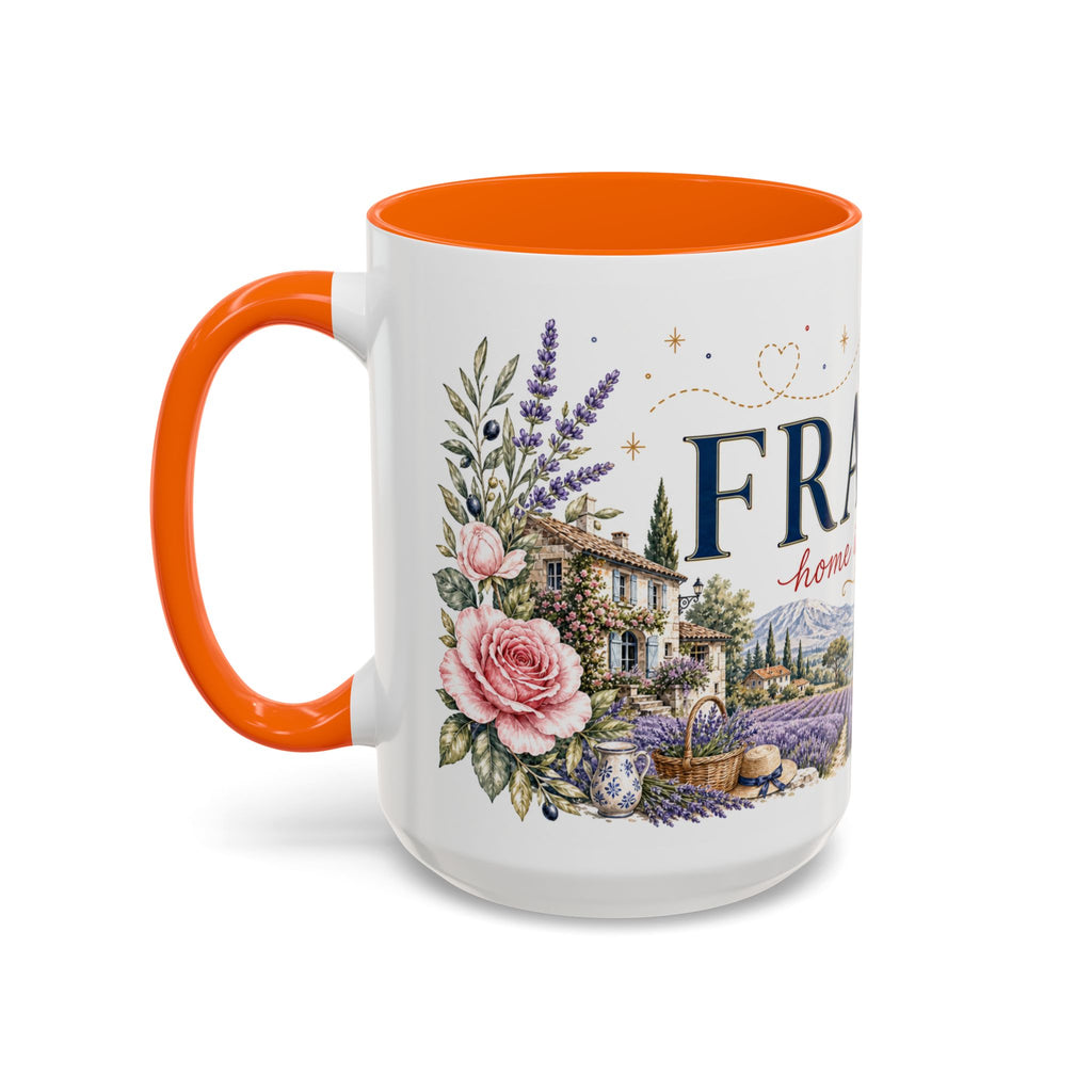 France Home Country Mug | Moving Away Gift | Long Distance Friendship | 11 oz 15 oz Accent Mug