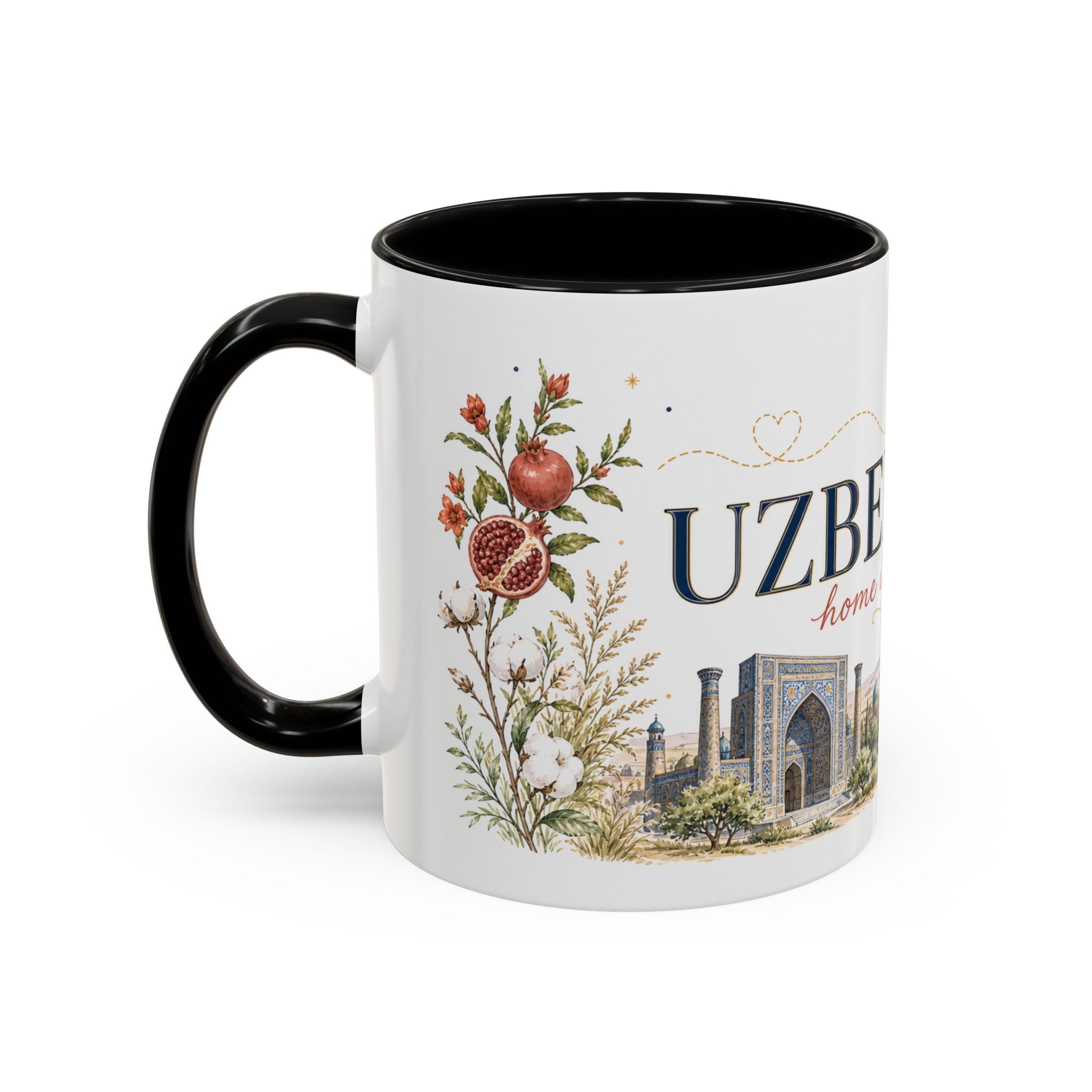 Uzbekistan Home Country Mug | Moving Away Gift | Long Distance Friendship | 11 oz 15 oz Accent Mug