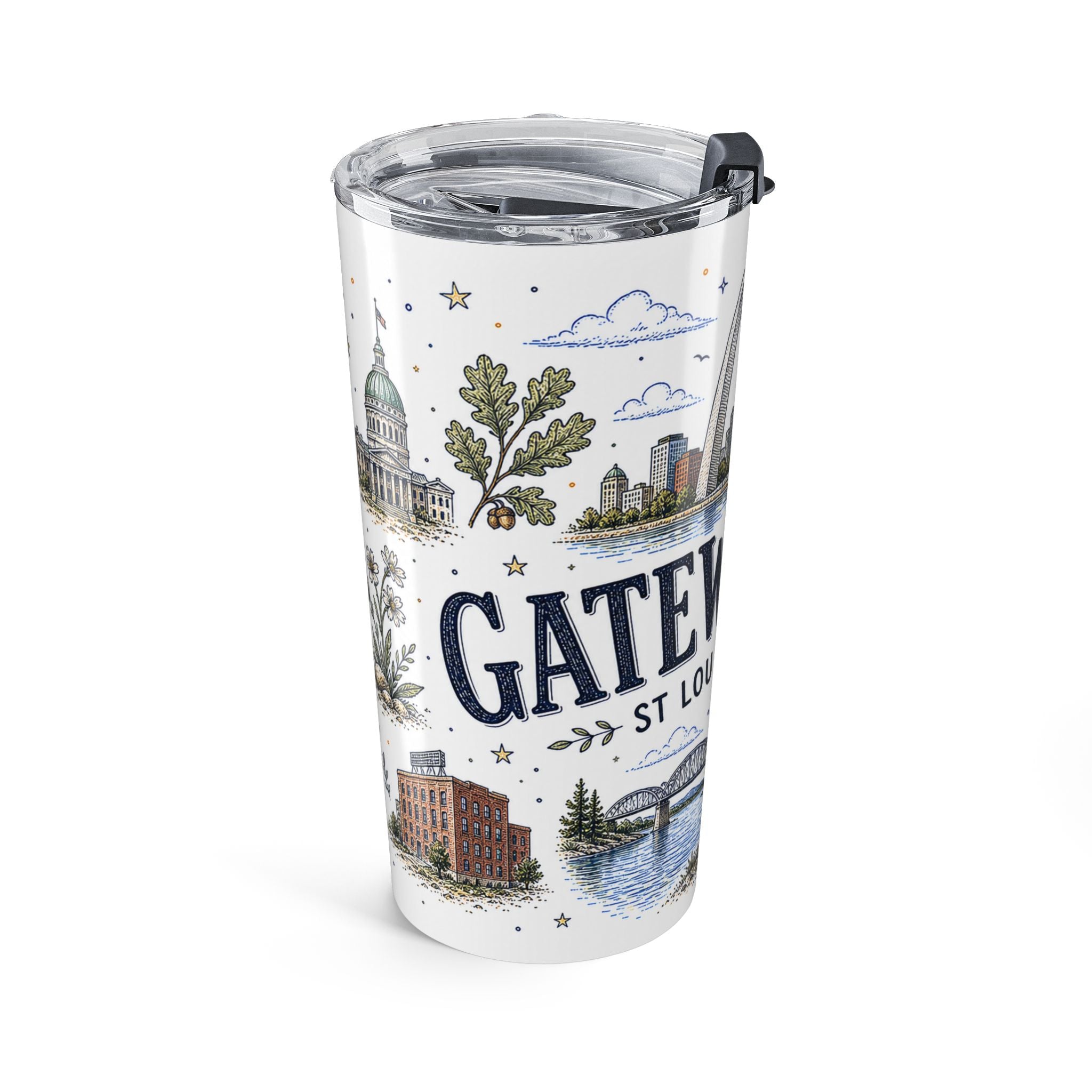 Gateway Arch National Park 20oz Tumbler | Missouri St. Louis Landmark Gift | Insulated Stainless Steel Travel Cup