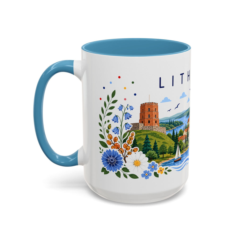 Lithuania Coffee Mug | Travel Souvenir Accent Mug | Place Gift Ceramic Cup 11oz 15oz