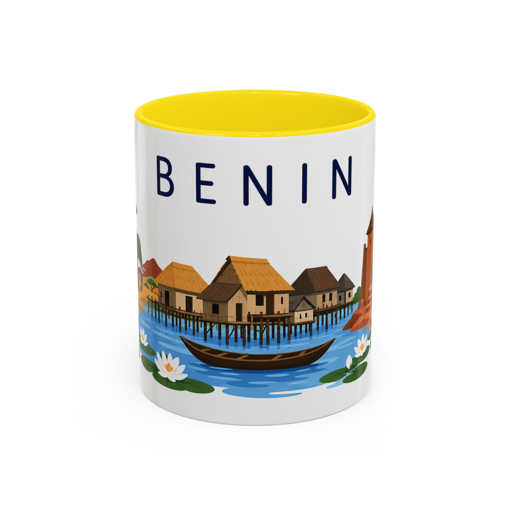 Benin Coffee Mug | Travel Souvenir Accent Mug | Country Gift Ceramic Cup 11oz 15oz