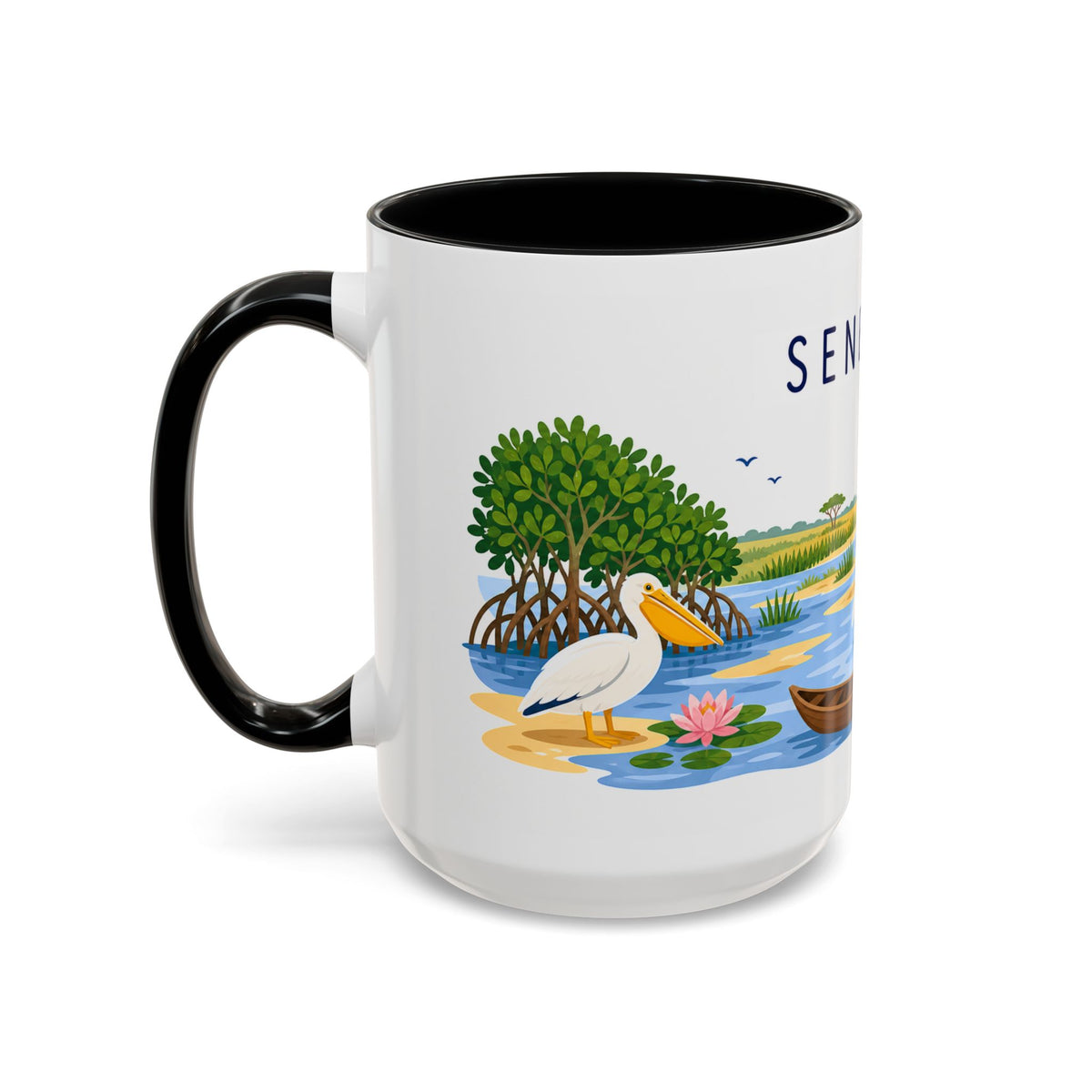 Senegal Soccer Coffee Mug | World Cup Fan Gift | Accent Color Ceramic 11oz 15oz Match Day Cup