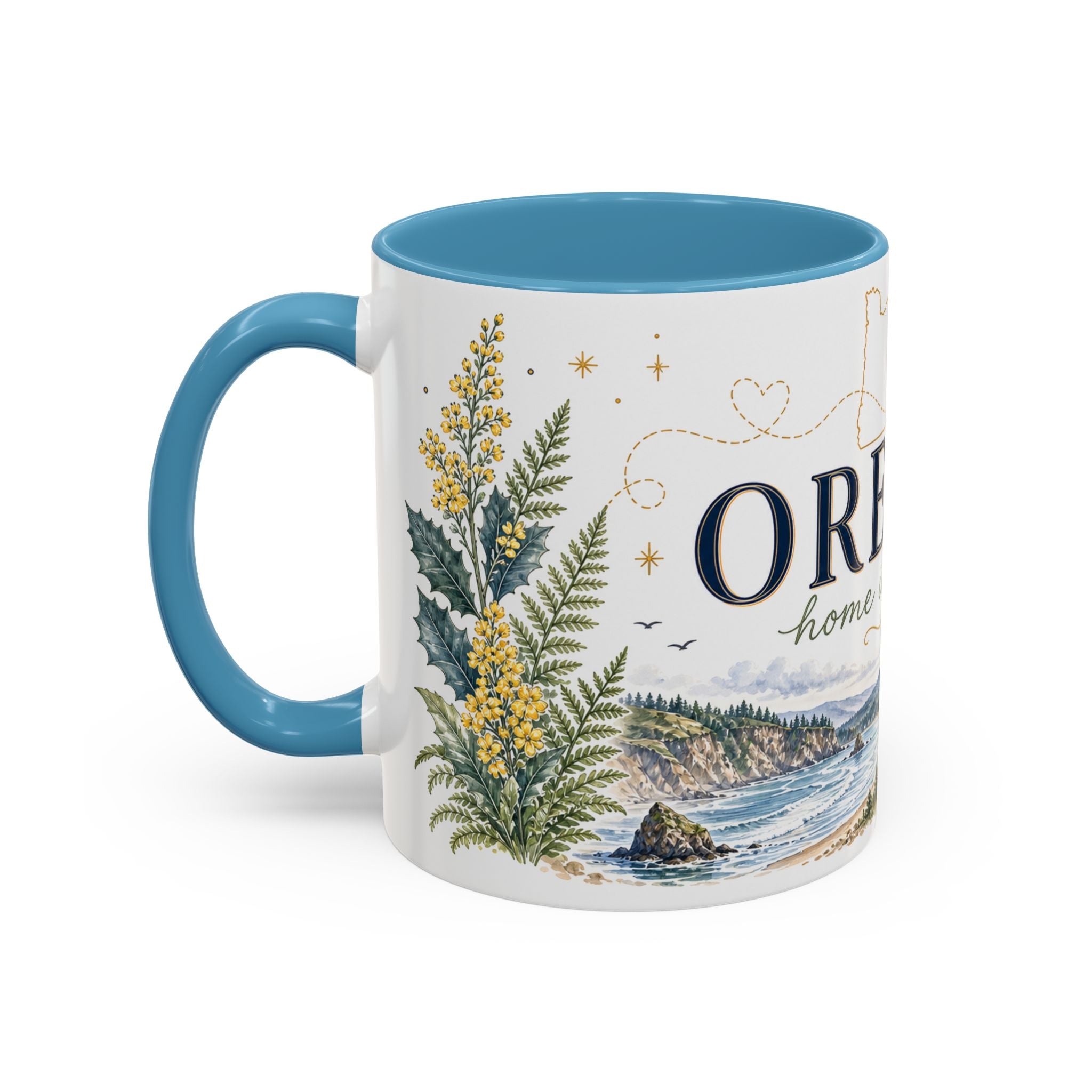 Oregon State Mug | Moving Away, Long Distance Friendship Gift | 11oz 15oz Accent Mug