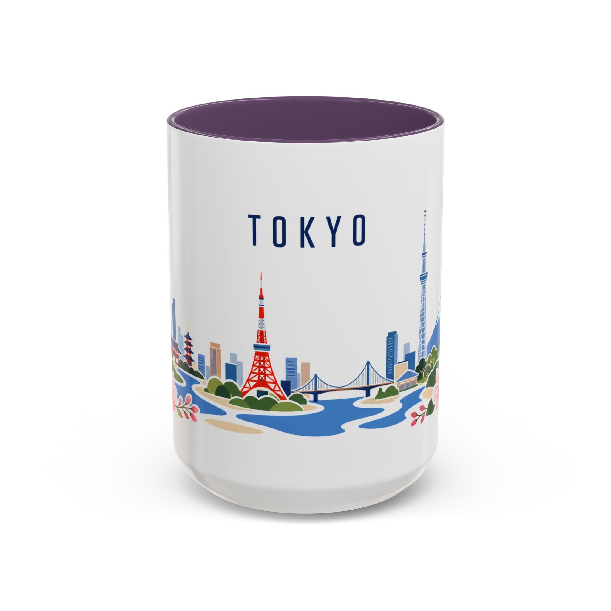 Tokyo Coffee Mug | Japan Travel Souvenir | Porcelain Decal City Gift | 11oz 15oz Accent Mug