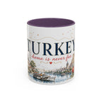 Turkey Home Country Mug | Moving Away Gift | Long Distance Friendship | 11 oz 15 oz Accent Mug