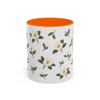 Louisiana Magnolia Mug, State Flower Floral Coffee Cup, 11oz Botanical Gift