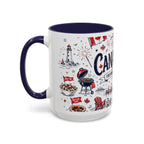 Canada Day Coffee Mug | Canadian Pride Gift | Accent Color Ceramic 11oz 15oz