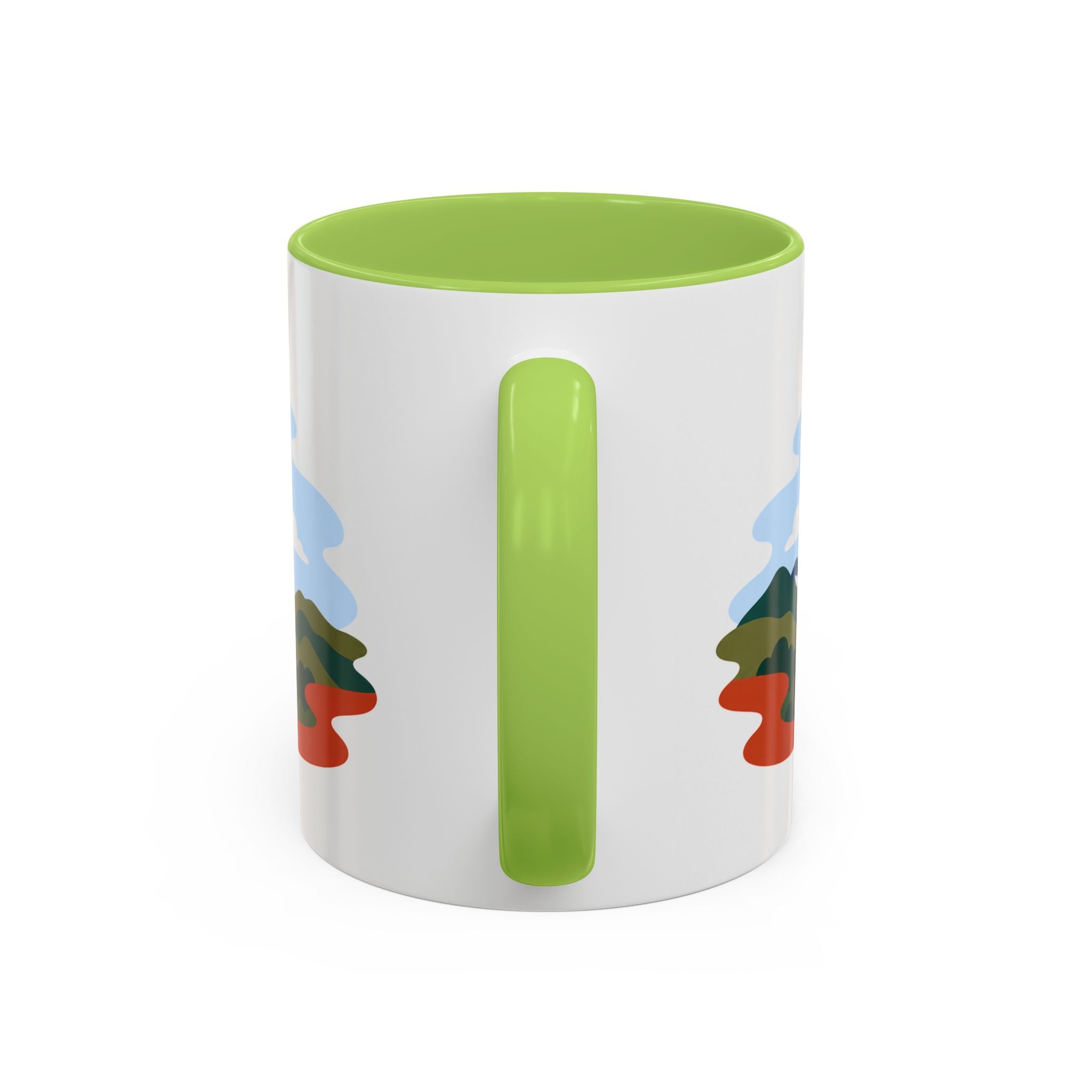 Torres del Paine Coffee Mug | Travel Destination Souvenir Gift | Accent Color Ceramic 11oz 15oz