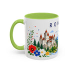 Romania Coffee Mug | Travel Souvenir Accent Mug | Place Gift Ceramic Cup 11oz 15oz