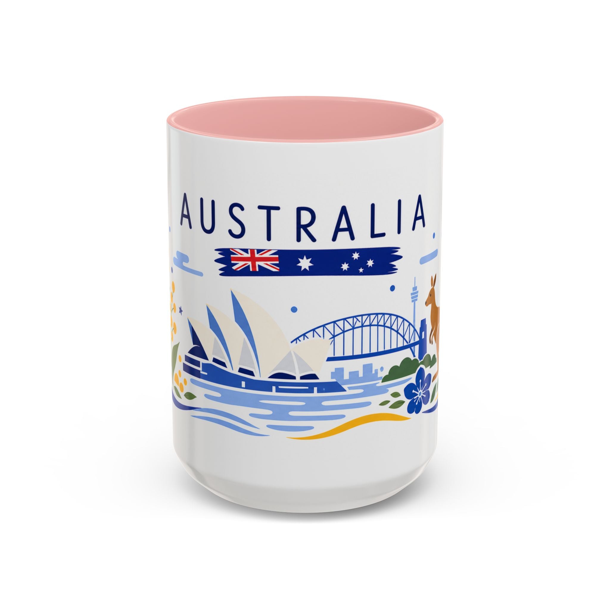 Australia Coffee Mug | Travel Souvenir Accent Mug | Country Gift Ceramic Cup 11oz 15oz