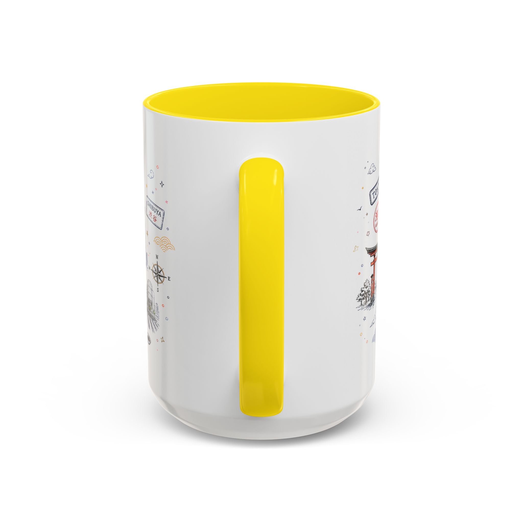 Tokyo Coffee Mug | Japan Souvenir Travel Gift | Accent Color Ceramic 11oz 15oz
