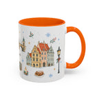 Prague Christmas Mug | Watercolor Travel Souvenir | Holiday Gift | Accent Ceramic Coffee Cup 11oz 15oz