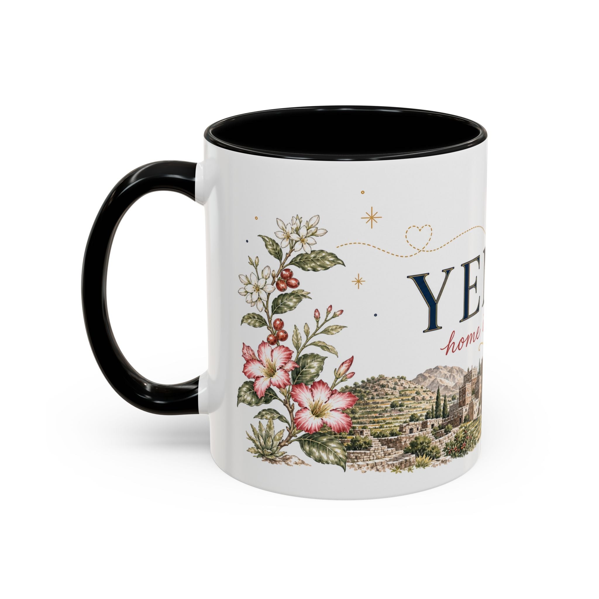 Yemen Home Country Mug | Moving Away Gift | Long Distance Friendship | 11 oz 15 oz Accent Mug