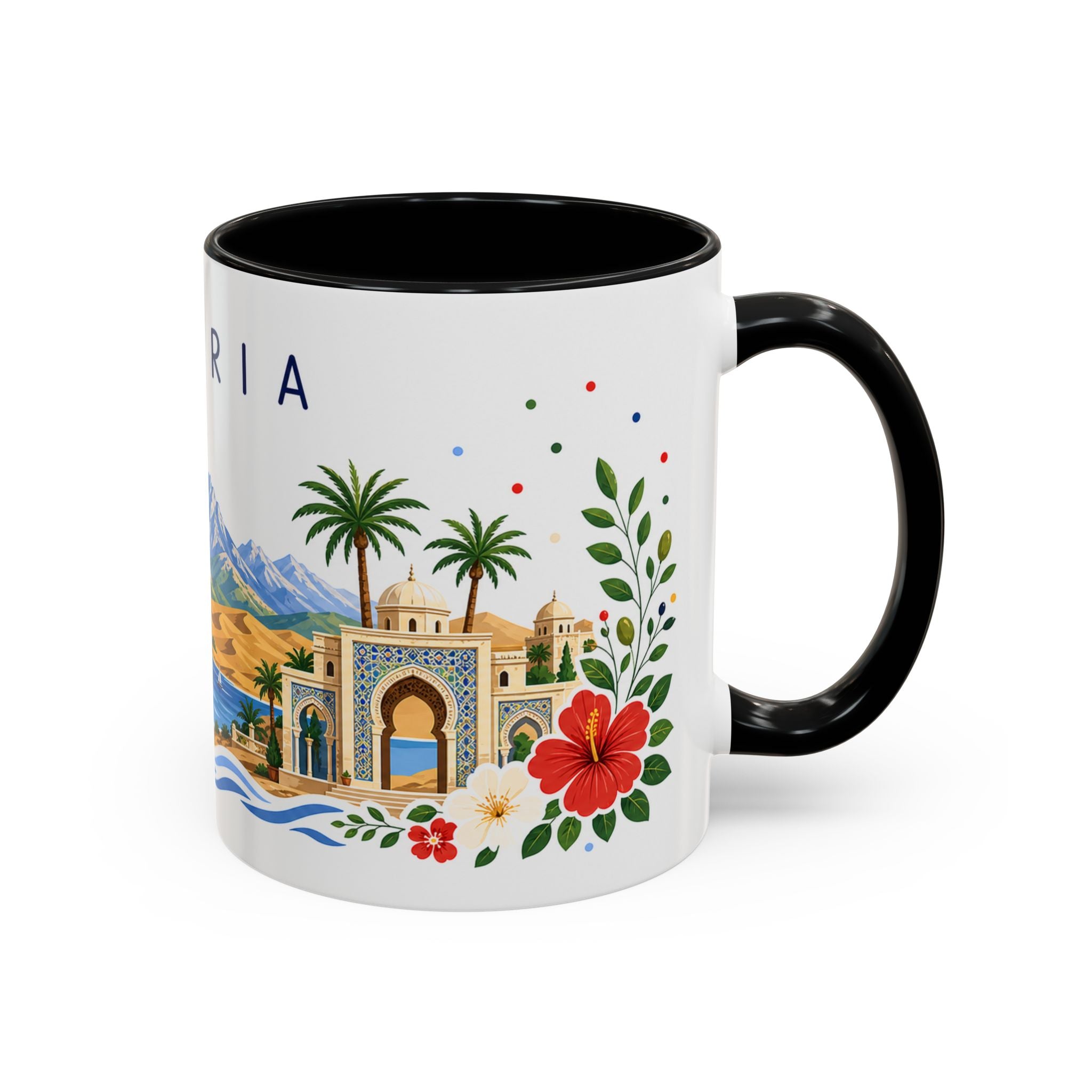 Algeria Coffee Mug | Travel Souvenir Accent Mug | Place Gift Ceramic Cup 11oz 15oz