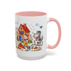 Three Little Pigs Mug | Storybook Fairy Tale Accent Coffee Mug | EveryLegend