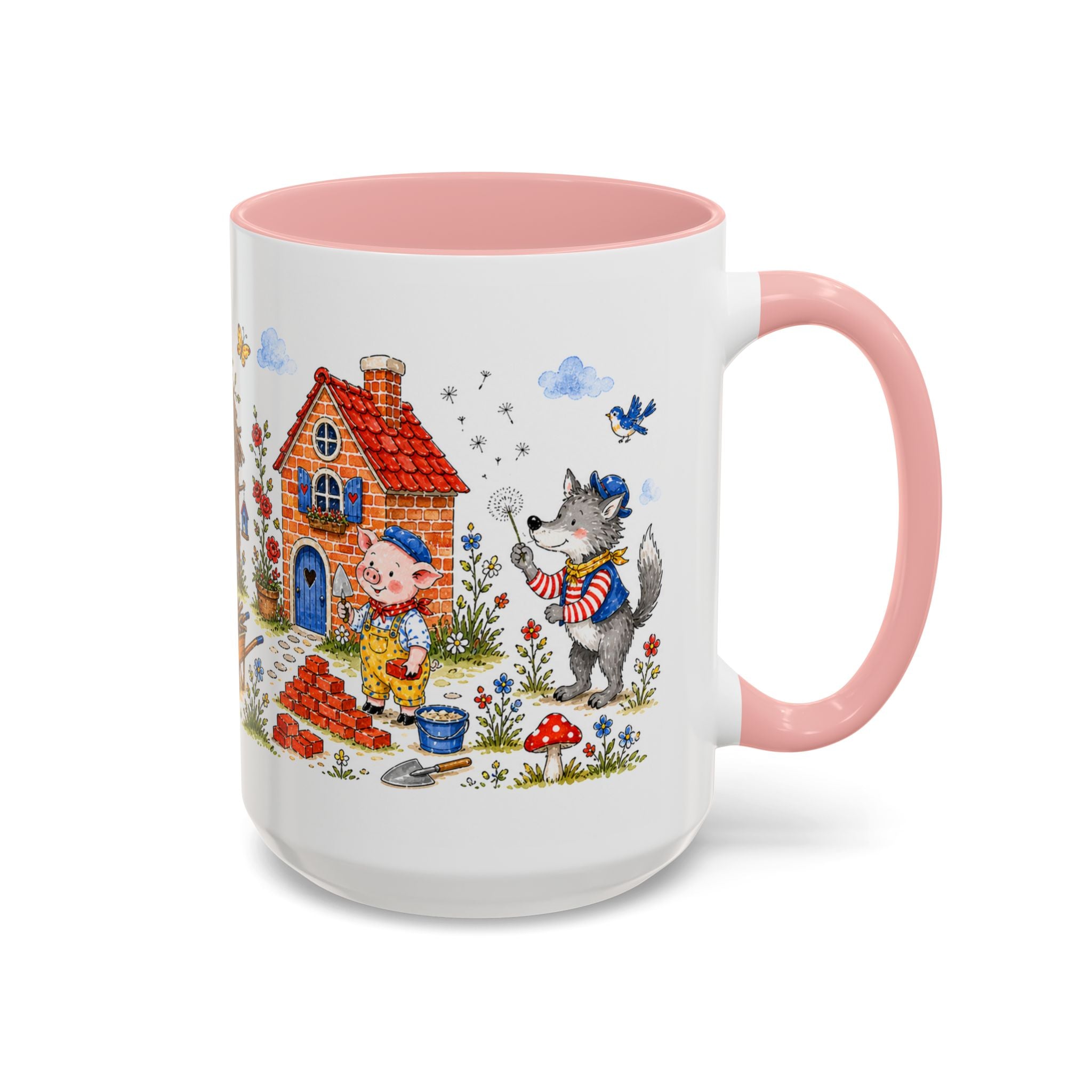 Three Little Pigs Mug | Storybook Fairy Tale Accent Coffee Mug | EveryLegend