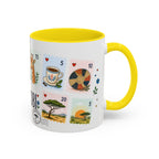 Nairobi Coffee Mug | Postage Stamp Collage Mug | Travel Souvenir Accent Cup 11oz 15oz