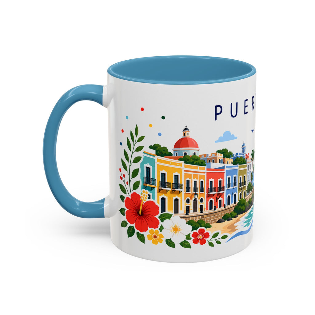 Puerto Rico Coffee Mug | Travel Souvenir Accent Mug | Place Gift Ceramic Cup 11oz 15oz