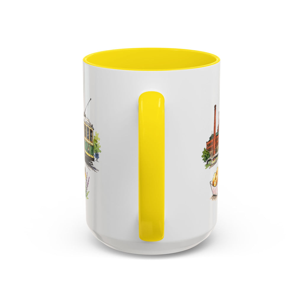 Milwaukee Illustrated Travel Mug | City Souvenir Accent Coffee Mug | 11oz 15oz Ceramic Cup