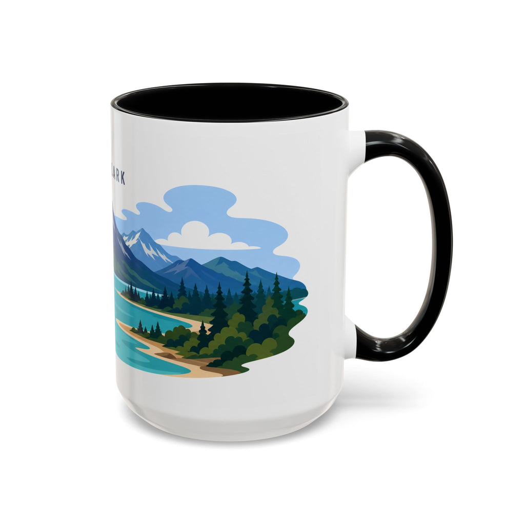 Lake Clark National Park Coffee Mug | Solid Color Block Park Souvenir | 11oz 15oz Accent Mug
