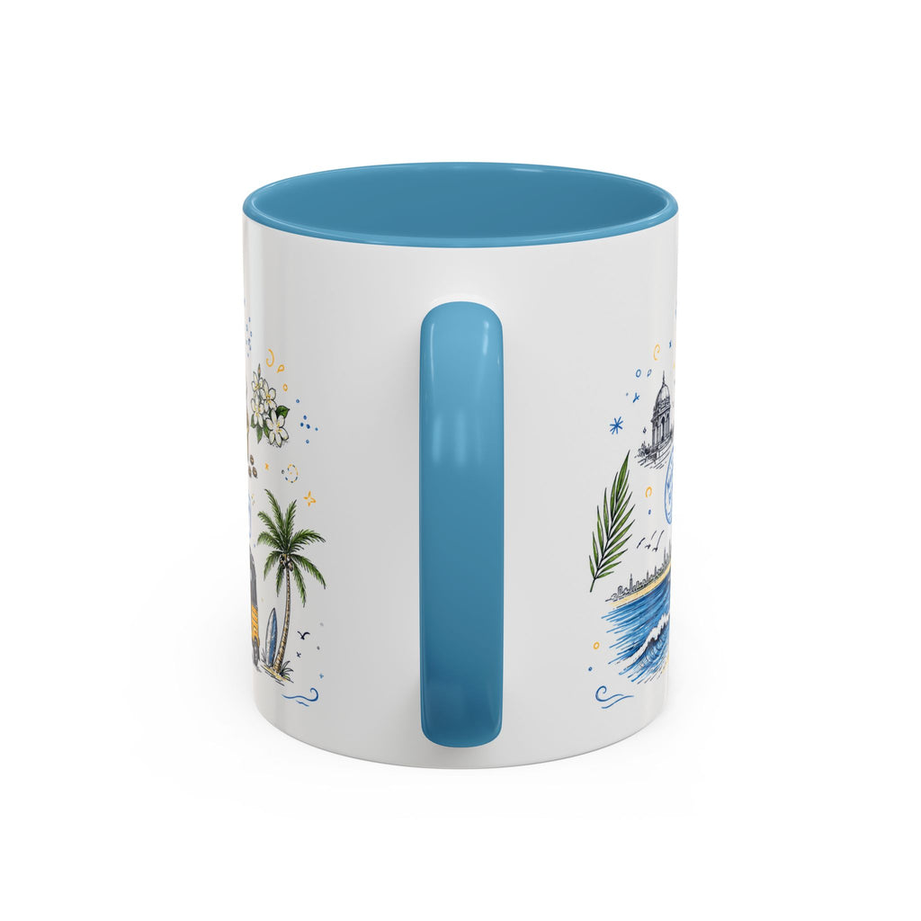 Chennai Coffee Mug | India Souvenir Travel Gift | Accent Color Ceramic 11oz 15oz