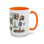 Lahore Coffee Mug | Pakistan Souvenir Travel Gift | Accent Color Ceramic 11oz 15oz