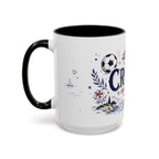 Croatia Soccer Coffee Mug | World Cup Fan Gift | Accent Color Ceramic 11oz 15oz Match Day Cup