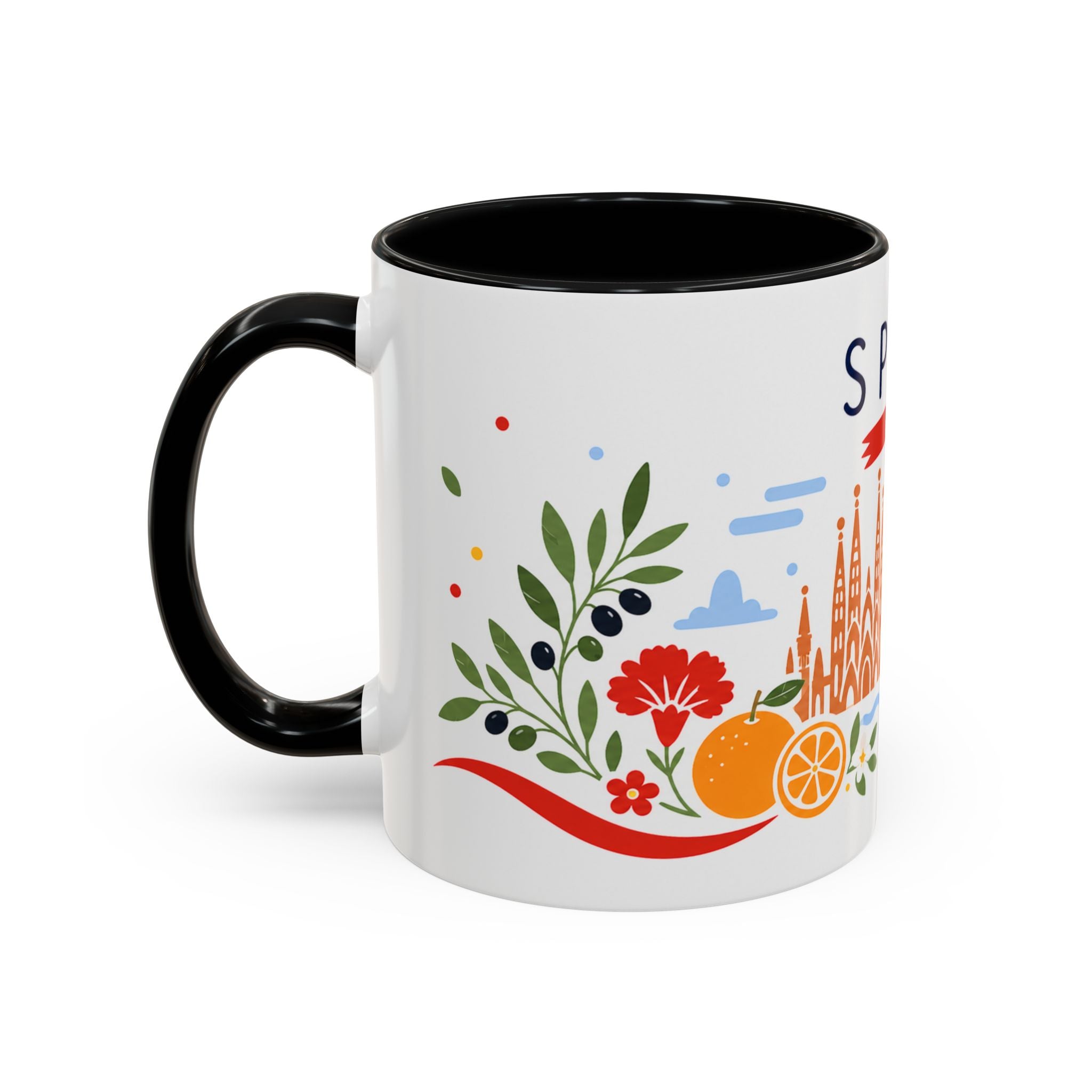 Spain Coffee Mug | Travel Souvenir Accent Mug | Country Gift Ceramic Cup 11oz 15oz
