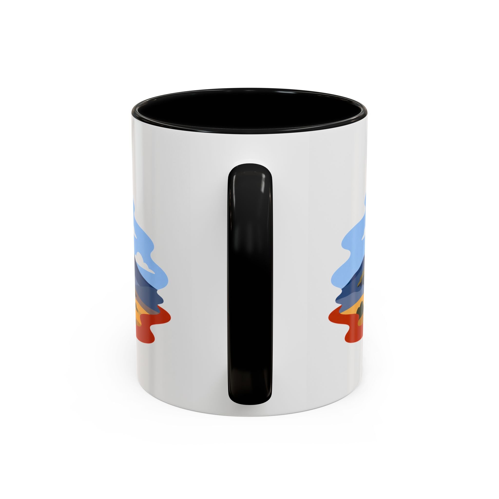 Mount Kilimanjaro Coffee Mug | Travel Destination Souvenir Gift | Accent Color Ceramic 11oz 15oz