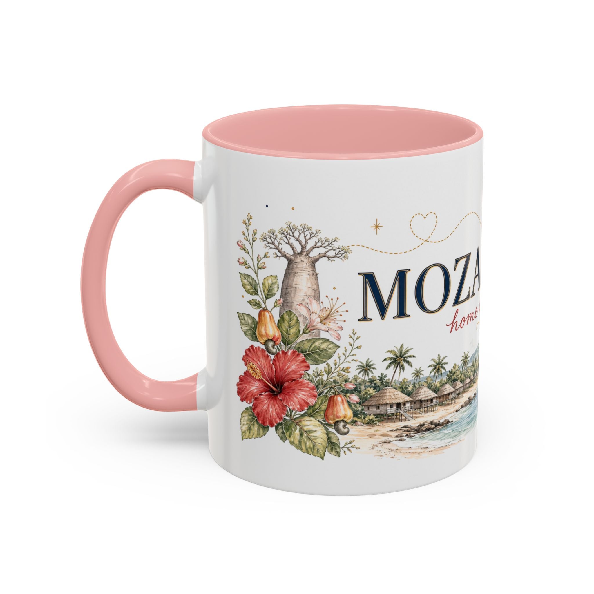 Mozambique Home Country Mug | Moving Away Gift | Long Distance Friendship | 11 oz 15 oz Accent Mug