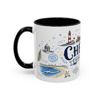Chennai Coffee Mug | India Souvenir Travel Gift | Accent Color Ceramic 11oz 15oz