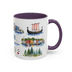 Oslo Illustrated Travel Mug | City Souvenir Accent Coffee Mug | 11oz 15oz Ceramic Cup