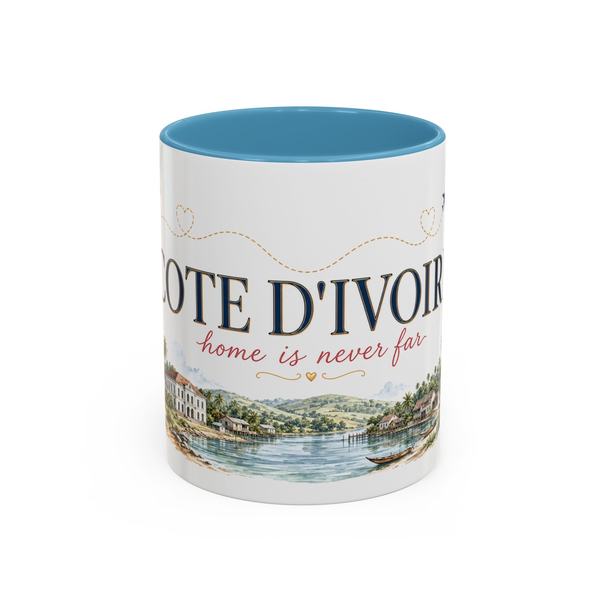 Cote d'Ivoire Home Country Mug | Moving Away Gift | Long Distance Friendship | 11 oz 15 oz Accent Mug