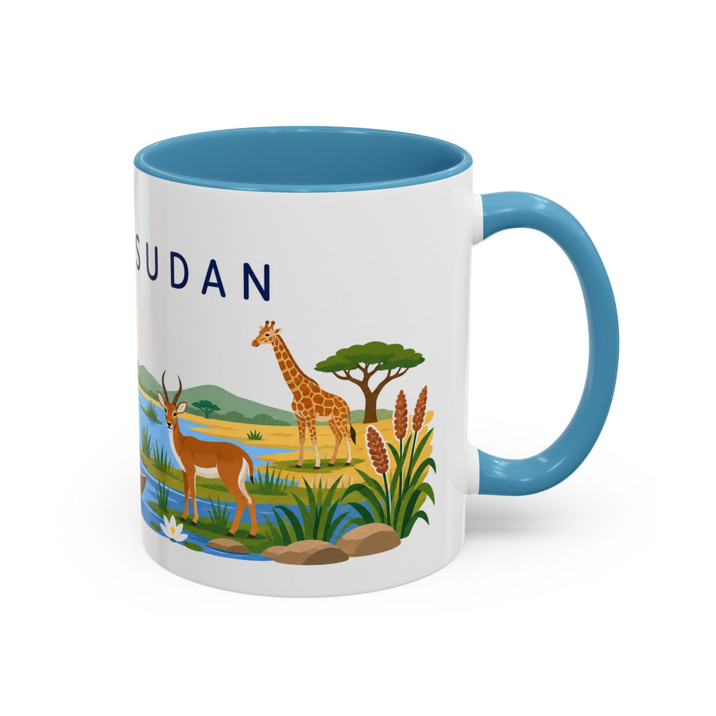 South Sudan Coffee Mug | Travel Souvenir Accent Mug | Country Gift Ceramic Cup 11oz 15oz