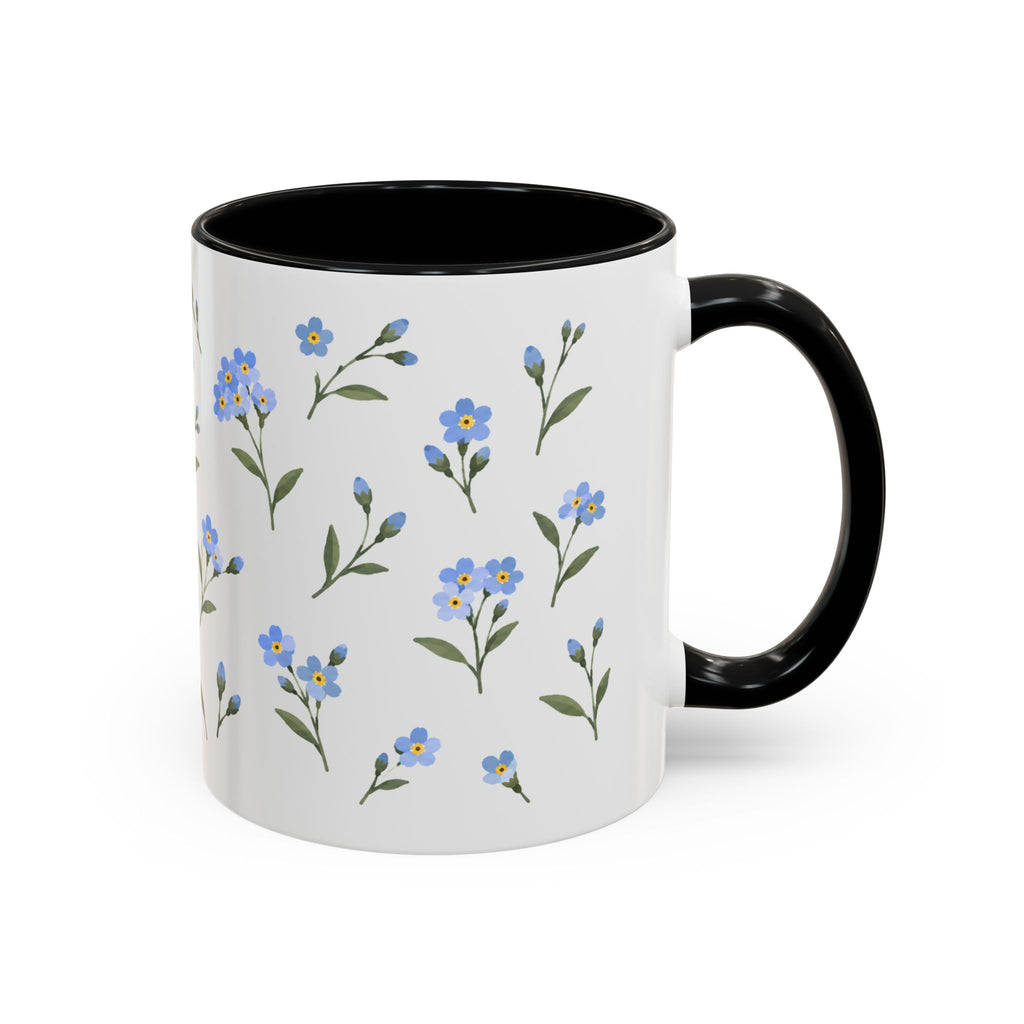 Alaska Forget-me-not Mug, State Flower Floral Coffee Cup, 11oz Botanical Gift