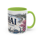 Zhuhai Coffee Mug | China Travel Souvenir | Vintage Illustrated City Gift | 11 oz 15 oz Accent Mug