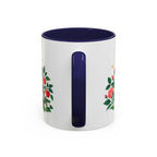 Taurus Zodiac Coffee Mug | Bull and Rose Design | Astrology Birthday Gift | 11 oz 15 oz Ceramic Accent Mug