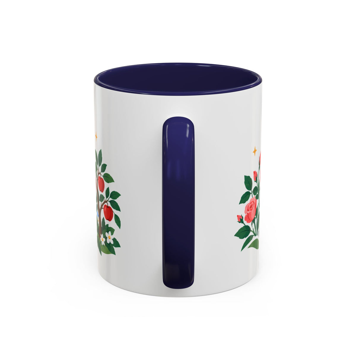 Taurus Zodiac Coffee Mug | Bull and Rose Design | Astrology Birthday Gift | 11 oz 15 oz Ceramic Accent Mug