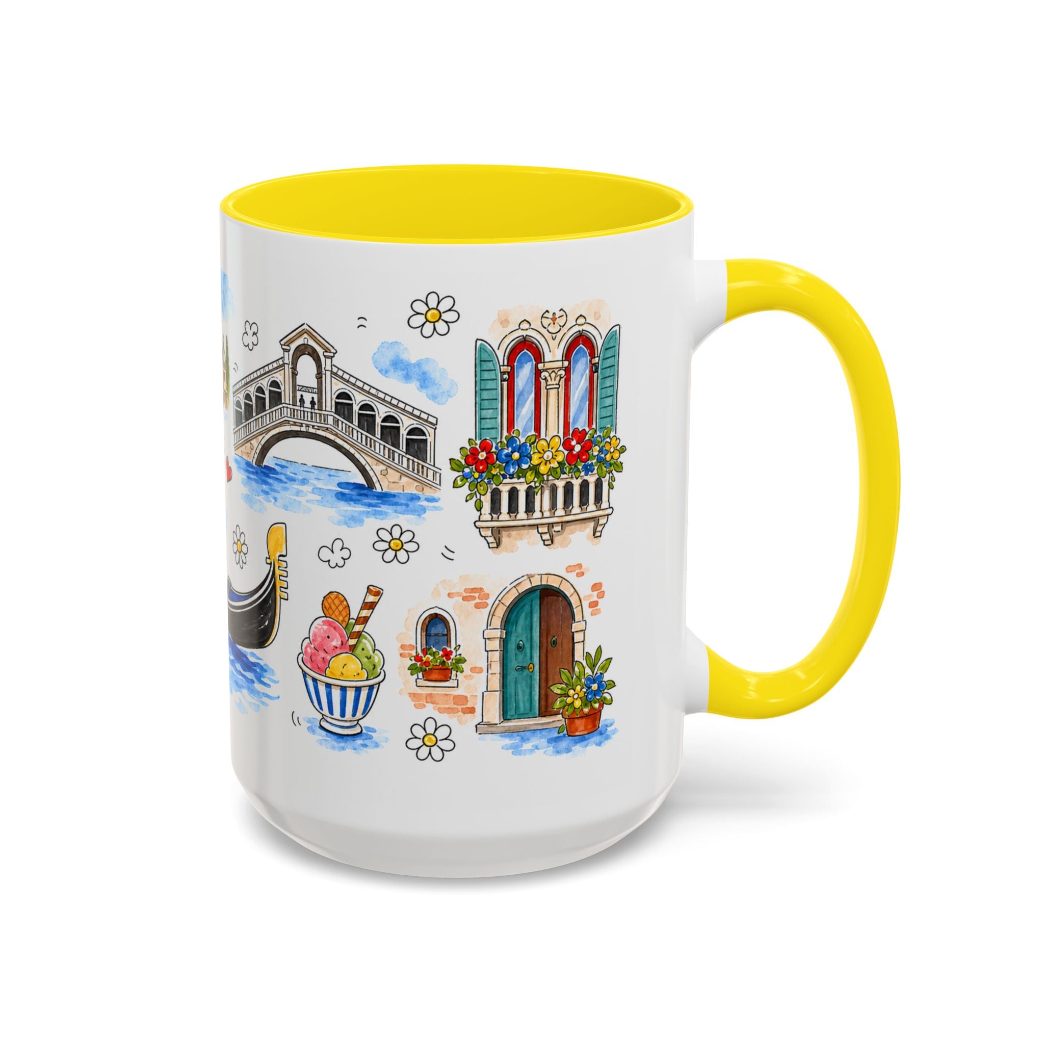 Venice Travel Mug | European City Souvenir Accent Coffee Mug | 11oz 15oz Ceramic Cup