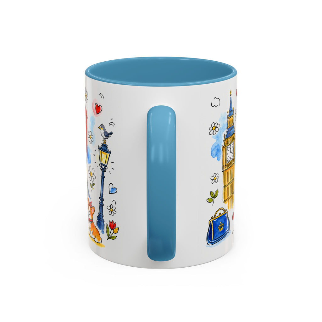 London Travel Mug | European City Souvenir Accent Coffee Mug | 11oz 15oz Ceramic Cup